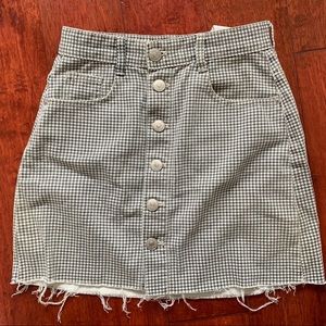 Zara Checkered Mini Skirt